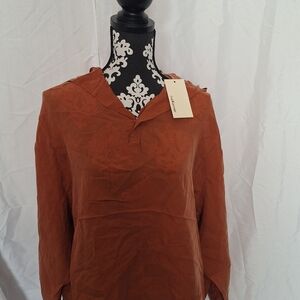 Chic Rust Blouse by The Korner Collection